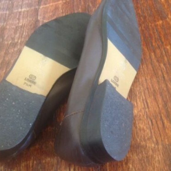 Partners CHOCOLATE BROWN Genuine BRAZILIAN LEATHER Loafers SHOES * 7-1/2 - Picture 4 of 4